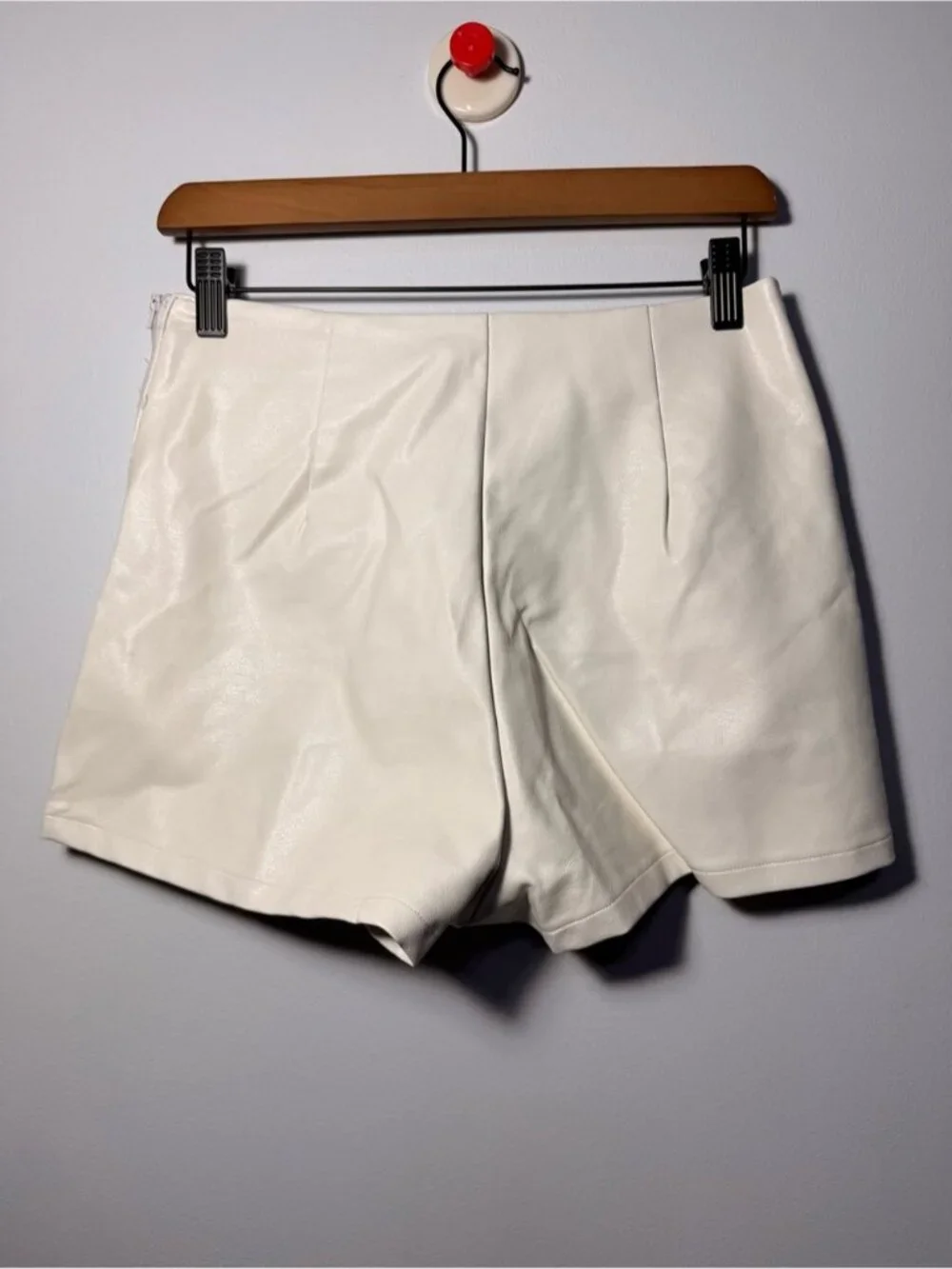 12th Tribe Cream Lace-Up Shorts with Black Tribal Motifs size S